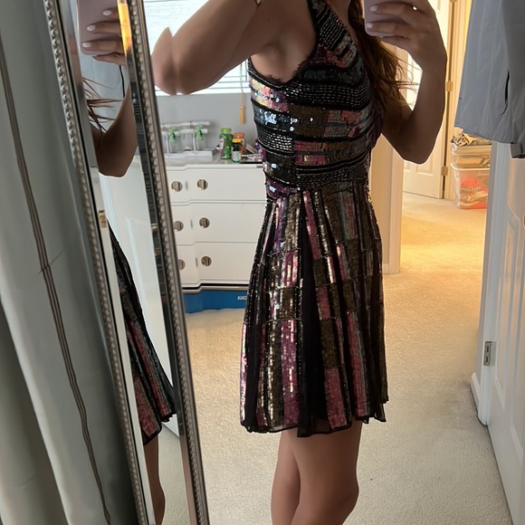 SEQUINED Parker Sonia Cocktail / Party Dress - Picture 6 of 8